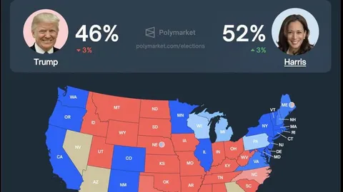 Polymarket Bets Favor Kamala Harris as Trump’s Crypto Star Dims