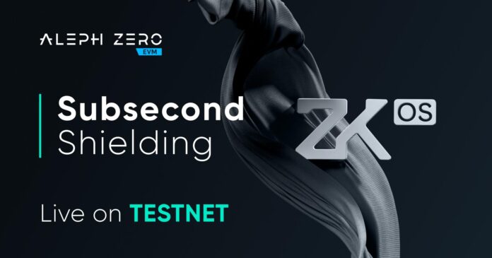 Aleph Zero Launches Subsecond Shielding on Testnet, Delivering Client-Side ZK Privacy for DeFi