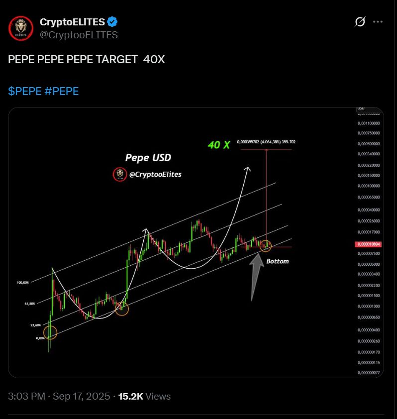 Predicción del precio de Pepe Coin: Se avecina un repunte de 40X tras la salida de 25 millones de dólares de la Ballena image 0