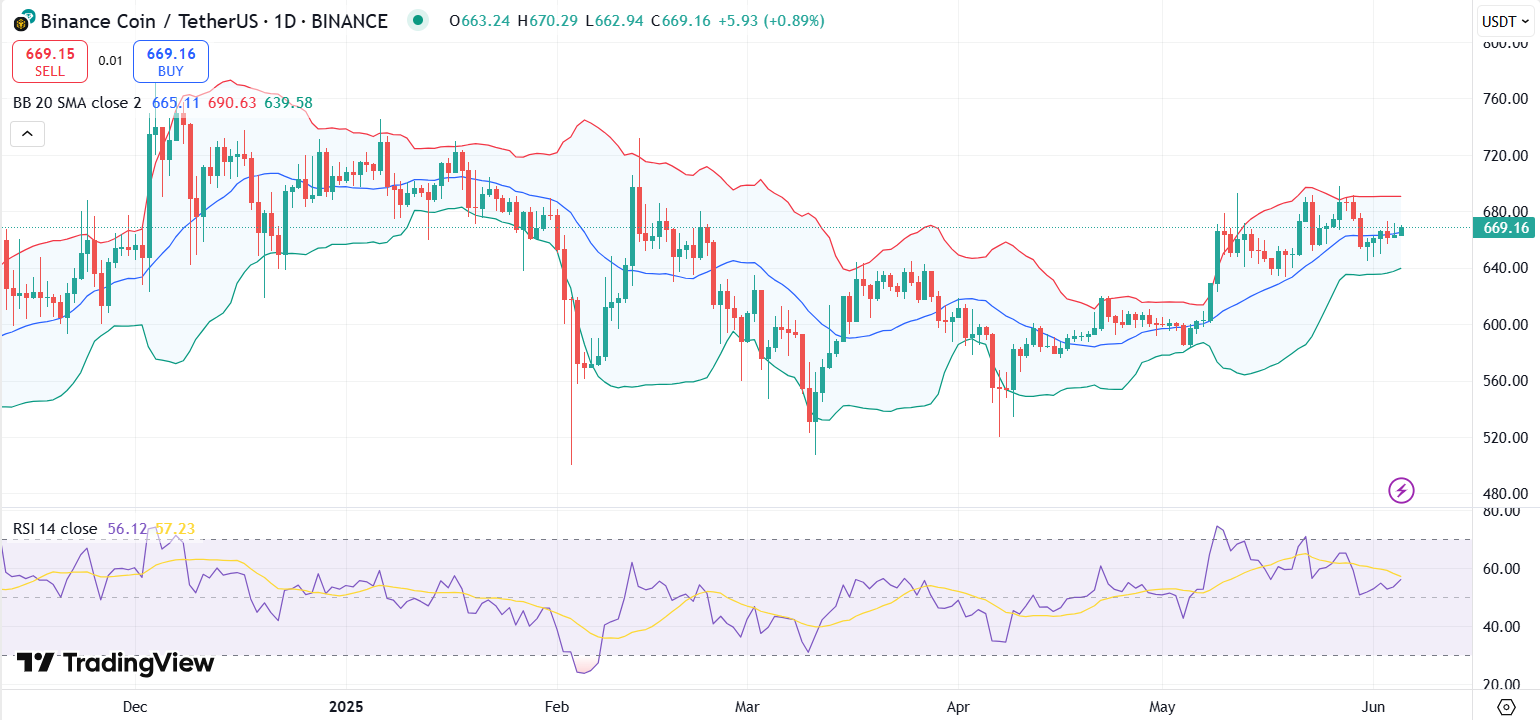 BNB Chain Sees Most Active Week in a Year, BNB Price to $800? image 0