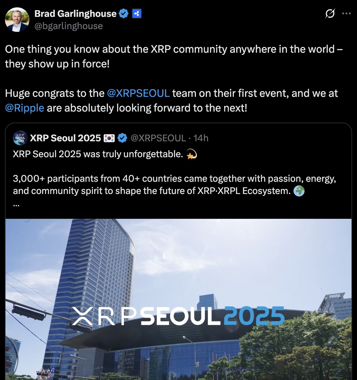Brad Garlinghouse enthüllt das Geheimnis – Seoul-Event aktuell