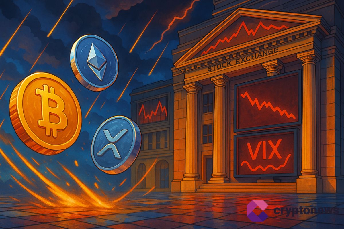 Bitcoin, Ethereum et XRP décrochent face aux actions : le VIX sème le doute