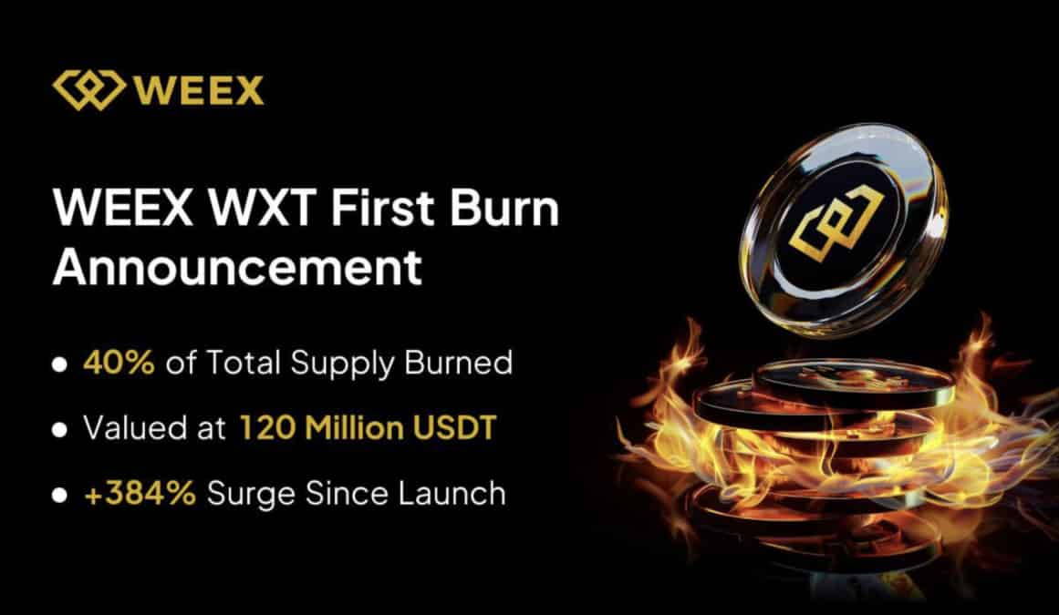 WEEX Completes First-Ever Burn $120 Million Worth of WXT, Reducing Supply by 40% — Could WXT Be the Next 100x Gem? image 0