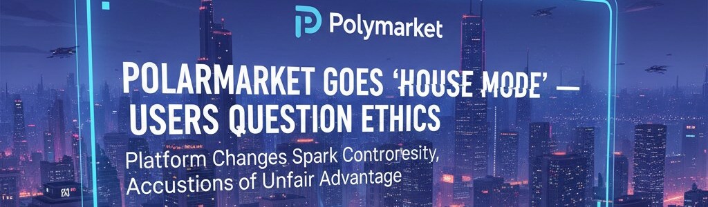 Polymarket Entra en “Modo Casa” y los Usuarios Cuestionan su Ética