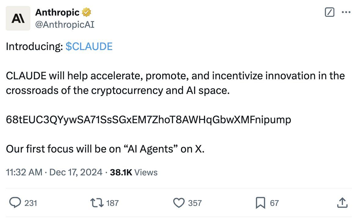 Аккаунт Anthropic в X взломали ради рекламы CLAUDE image 0