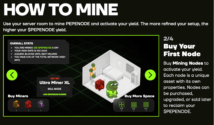 PepeNode revolutioniert Mining: Meme Coin Game knackt 1,18 Mio. Dollar mit ICO image 4