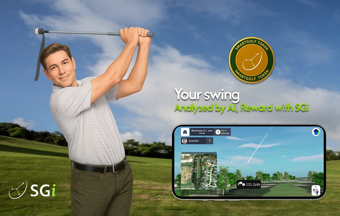 SmartGolf: AI. 報酬. Web3ゴルフ.