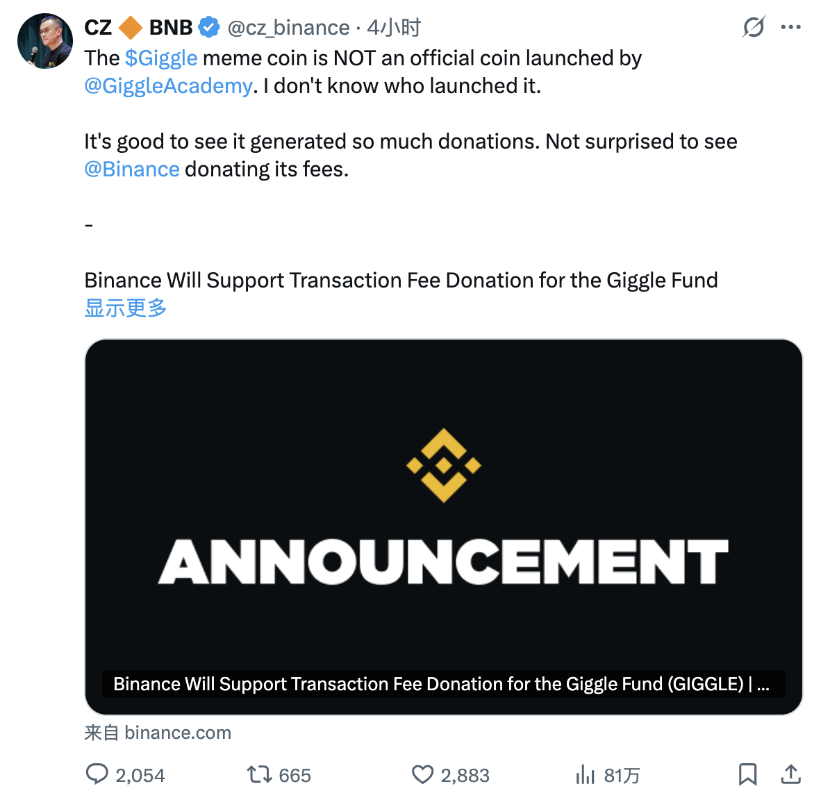 GIGGLE惊现“过山车”行情：BSC生态的脆弱真相 image 3