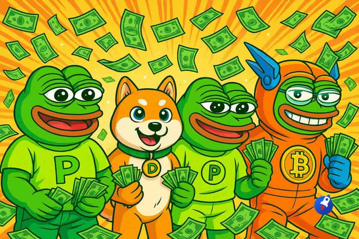 Bull run 2025: les 4 memecoins pour faire x100 en octobre