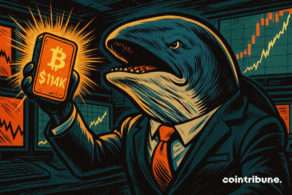 Bitcoin vers 114 000 $ : Les baleines passent à l’achat image 1