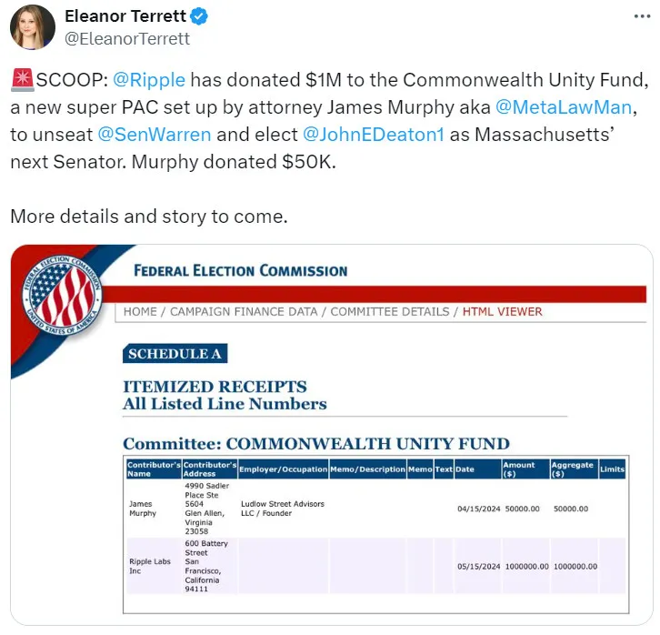 Crypto PAC boldly invests $850K in John Deaton’s senate bid against Warren image 0