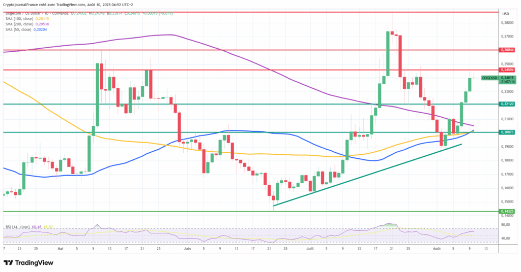 Dogecoin s’envole de 25% : Ce signal imminent pourrait décupler les gains image 3
