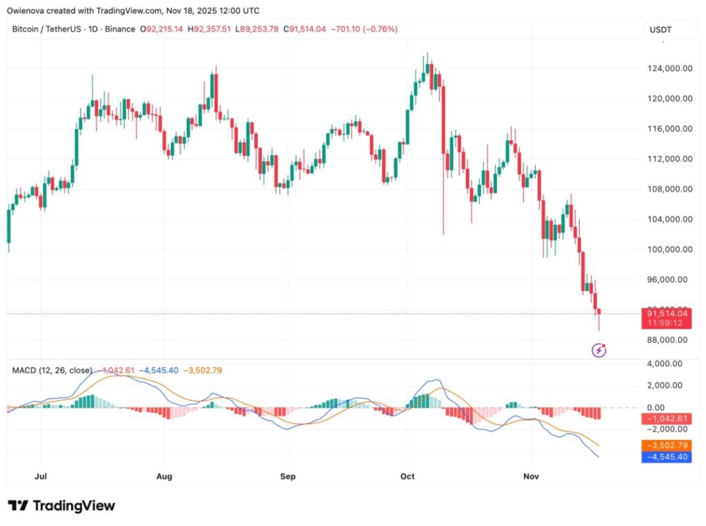 Bitcoin Bertahan Kuat Meski Tren Korelasi Negatif Menghantui (19/11/25) image 0