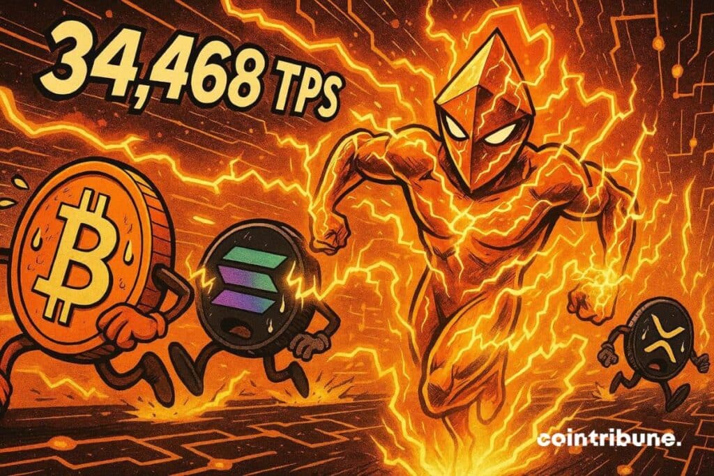 Le record fou d’Ethereum à 34 468 transactions crypto par seconde image 1