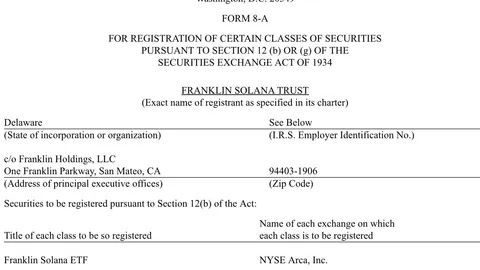 فرانكلين تمبلتون يدفع لإطلاق Solana ETF وسط تد