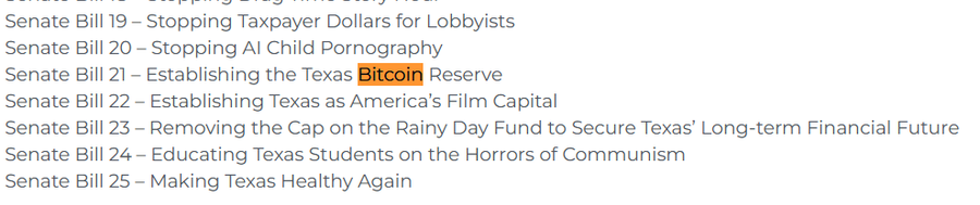 Pemerintahan Texas Umumkan ‘Cadangan Bitcoin’ Sebagai Prioritas Utama untuk Undang-Undang 2025Potensi Ekonomi dan Kebijakan Kripto TexasLangkah Strat image 0