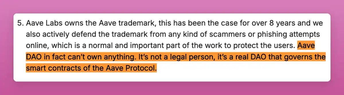 年間で1,000万ドルの損失による収益減少がガバナンス論争を引き起こし、Aave LabsがDAOを「裏切った」と指摘される image 0
