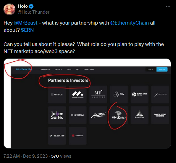 鏈上調查MrBeast:坐擁3億粉絲的「全球第一網紅」如何靠推廣代幣謀利2000多萬美元? image 15