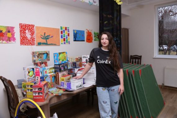 CoinEx Charity провела мероприятие для детей из грузинского центра «First Step» image 0