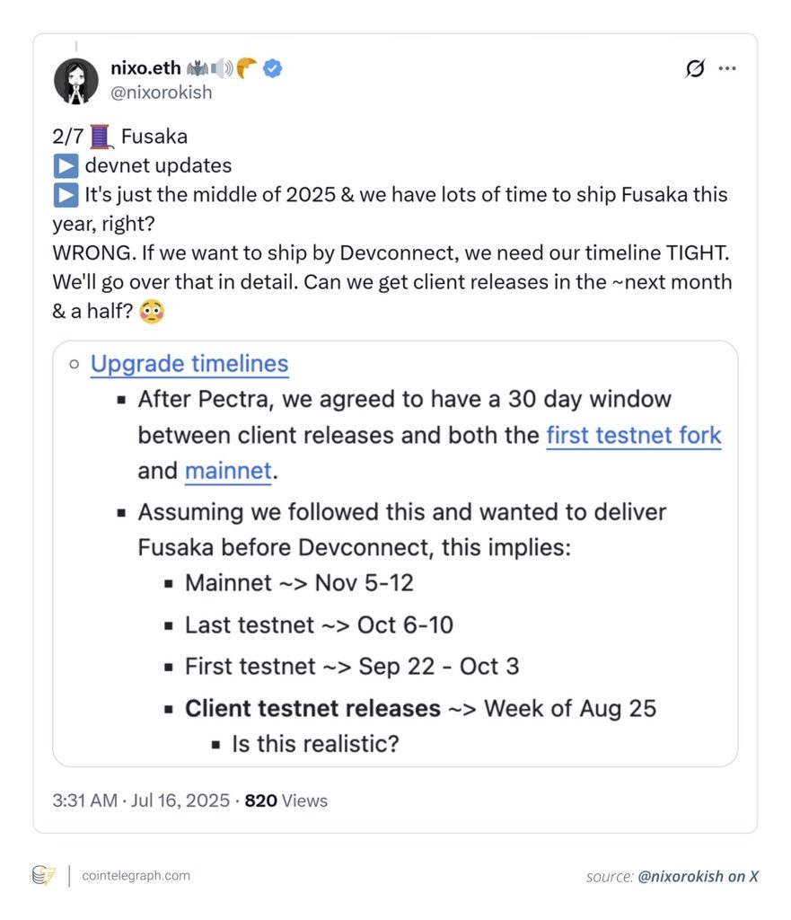 Mise à jour Ethereum Fusaka : ce que vous devez absolument savoir image 1