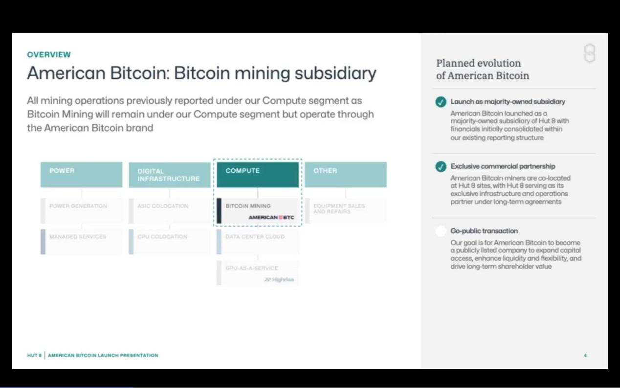 川普家族入局矿圈，合资成立American Bitcoin，剑指上市成为全球最大比特币矿企 image 1