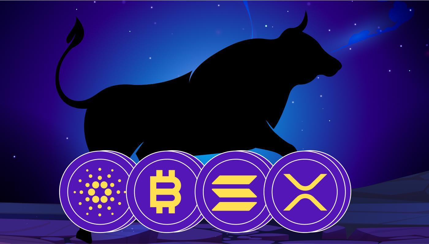 Crypto’s Bullish Patterns: ADA, XRP, SOL, BTC, and Meme Coins Poised for a Rally—Maximize Your Gains with AI image 0