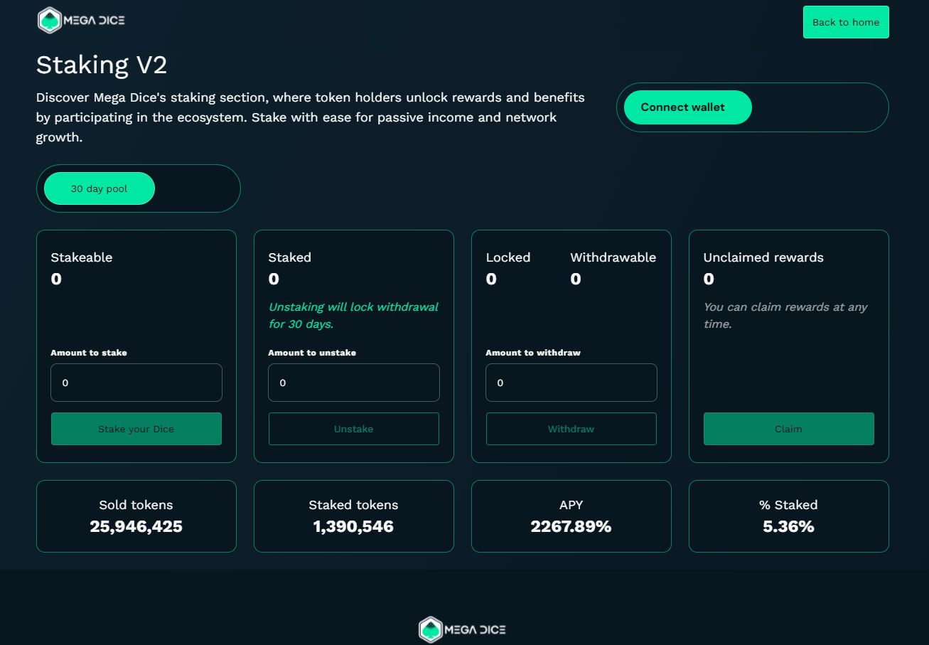 Mega Dice Launches On Raydium, Burns 128M Tokens And Unveils V2 Staking Platform image 1