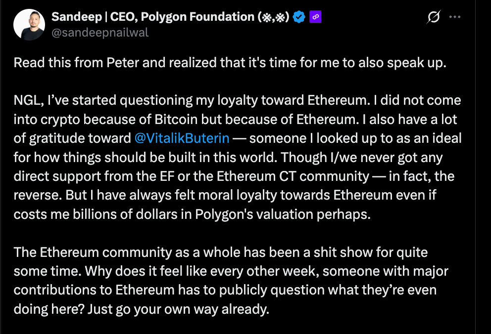 Kto konsumuje lojalność Ethereum? Kluczowi współtwórcy wspólnie kwestionują alokację zasobów image 4