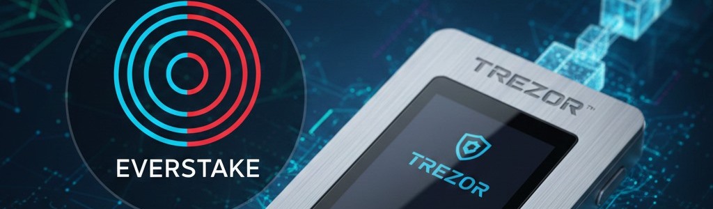 Alianza Trezor–Everstake Lleva Staking Seguro y Sin Comisiones a Cardano (ADA)