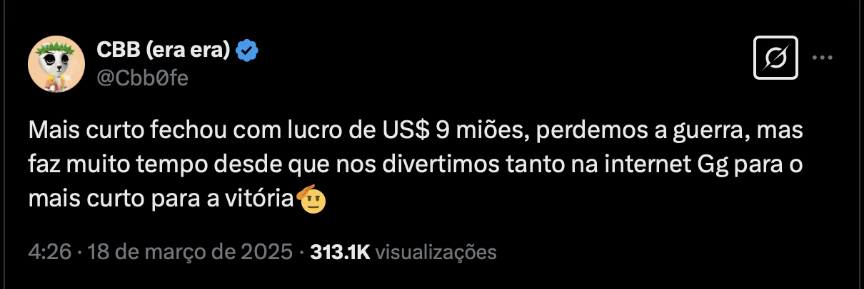 Baleia que apostou na queda do Bitcoin tem lucro de US$ 4 milhões image 5