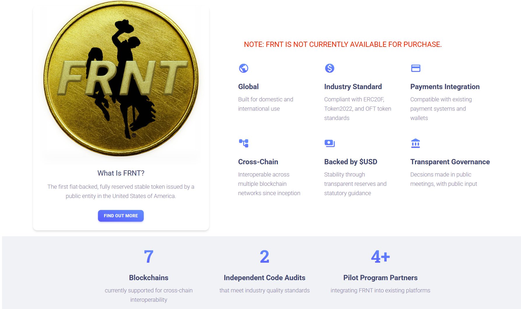 Wyoming launches Frontier Stable Token FRNT on Ethereum, Solana, Avalanche, and more image 1