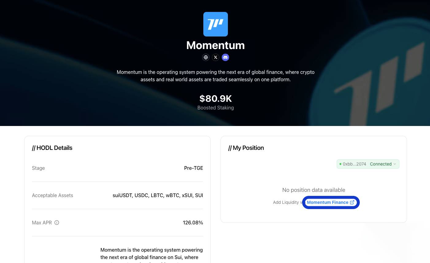 Momentum và BuidlPad triển khai chương trình tiền gửi trên Sui với lãi suất hấp dẫn image 4
