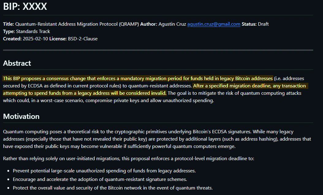 Dormant Coins Targeted in Proposed Quantum-Resistant Bitcoin Fork image 0
