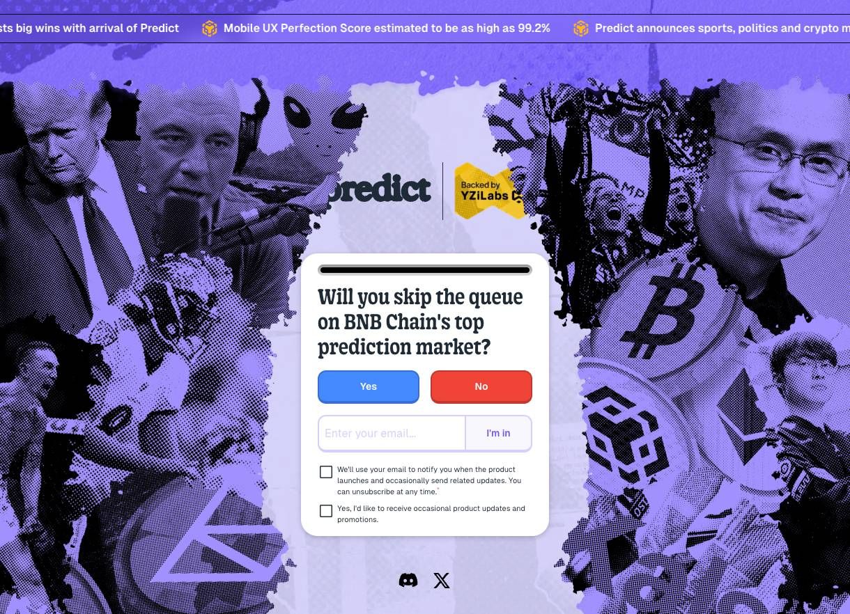 CZ hé lộ nền tảng dự đoán mới trên BNB Chain: predict.fun image 0