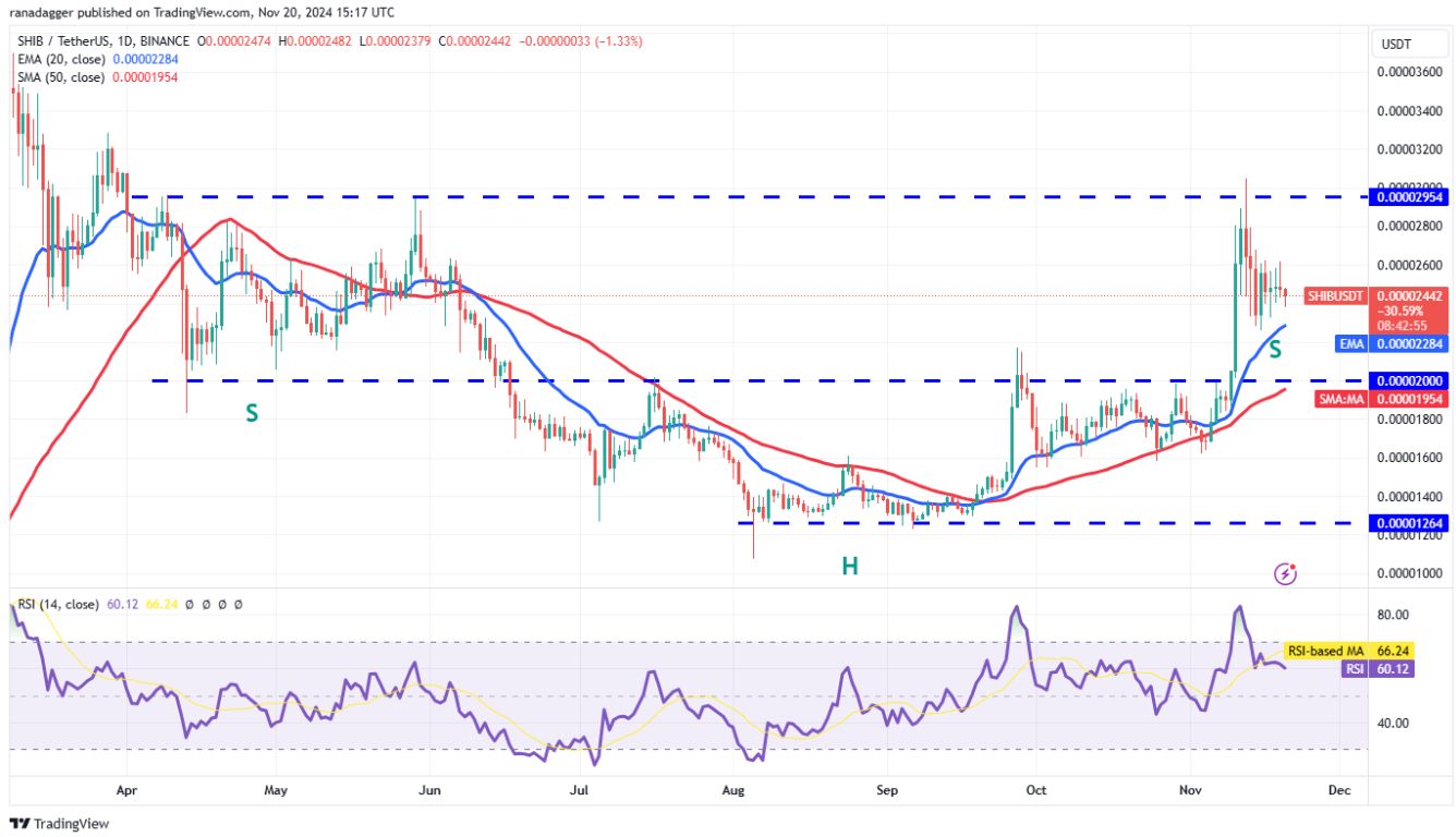Phân tích kỹ thuật ngày 21 tháng 11: BTC, ETH, SOL, BNB, XRP, DOGE, ADA, SHIB, TON, AVAX image 7