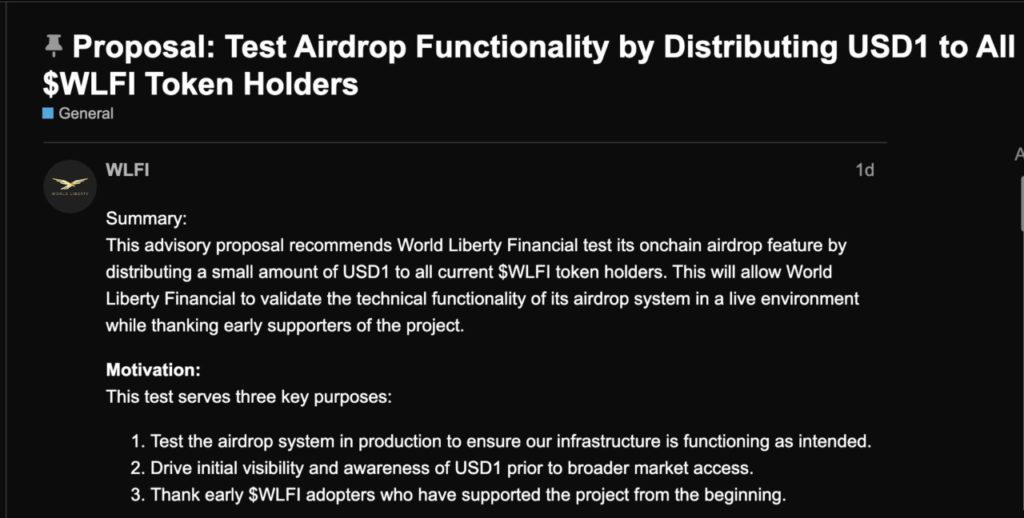 Proyek DeFi Donald Trump Siapkan Airdrop Token USD1, Semua Holder WLFI Bisa Dapat Crypto Gratis! image 0