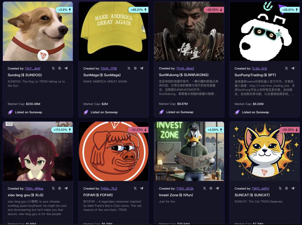 Sun 哥想你的 Meme 风，还是吹到了 TRON 上 image 1