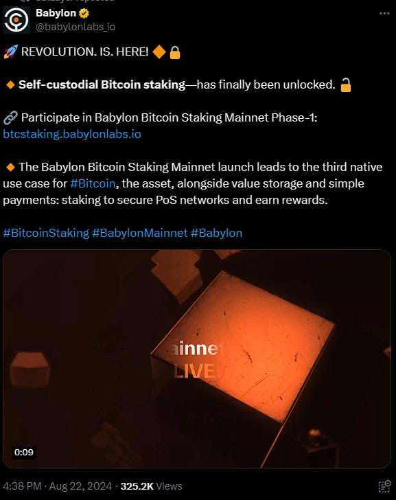 BTC重新质押：Babylon和Satlayer引领新趋势 image 1