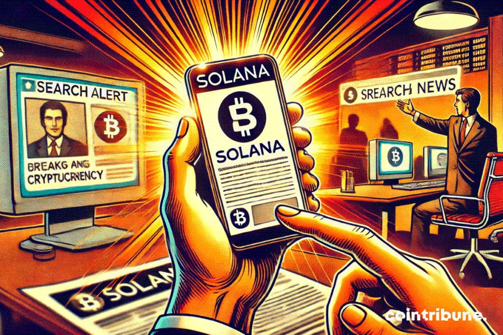 Le memecoin TRUMP fait bondir les recherches Google sur Solana et les cryptos image 1