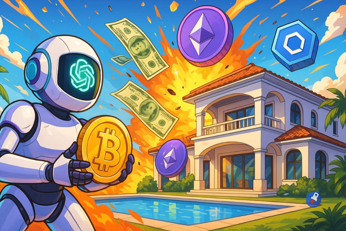 De 100$ à une villa de luxe : l’IA dévoile les cryptos miracles de 2025