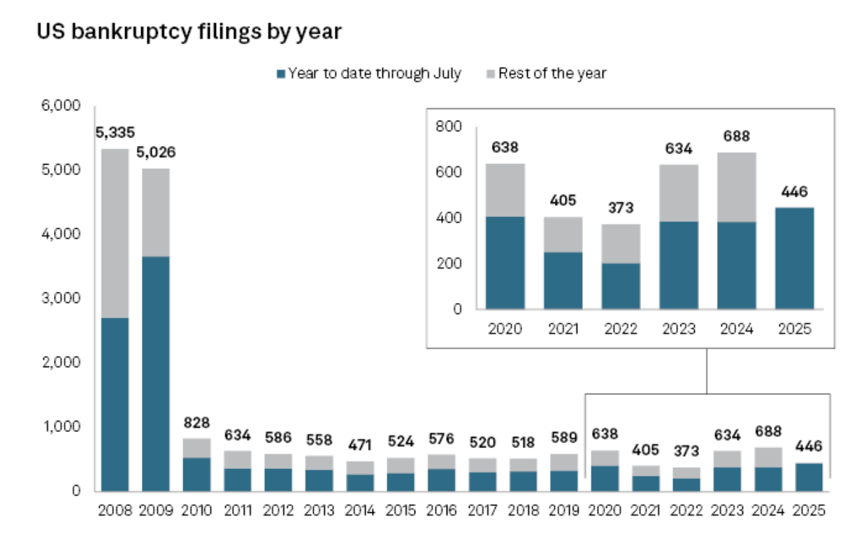 Bankruptcies in US Surge to Highest Level Since Pandemic As Once-Iconic Brands Quietly Fade Away: Report image 0