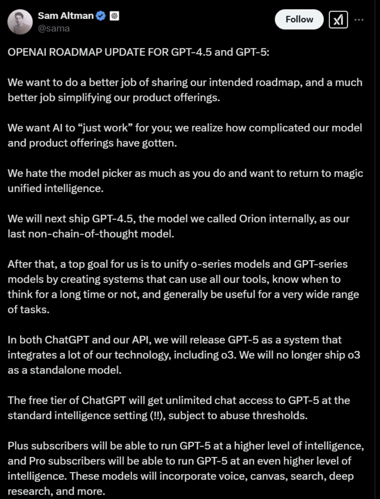 微軟準備迎接 OpenAI 新模型 GPT-4.5!最快下週上線,GPT-5 於五月登場 image 1
