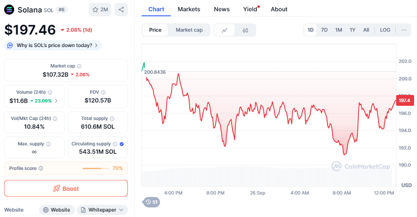 Solana Por Debajo De $200: ¿Podrán Los Toros Superar Los $218 Antes Del Fallo Del ETF?