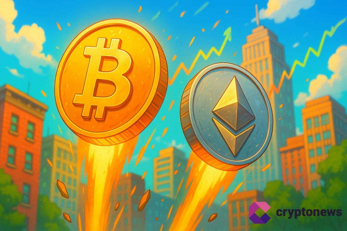 Bitcoin et Ethereum s’envolent : BTC frôle 122 000$, ETH repasse au-dessus de 4300$ grâce à la réforme 401(k)