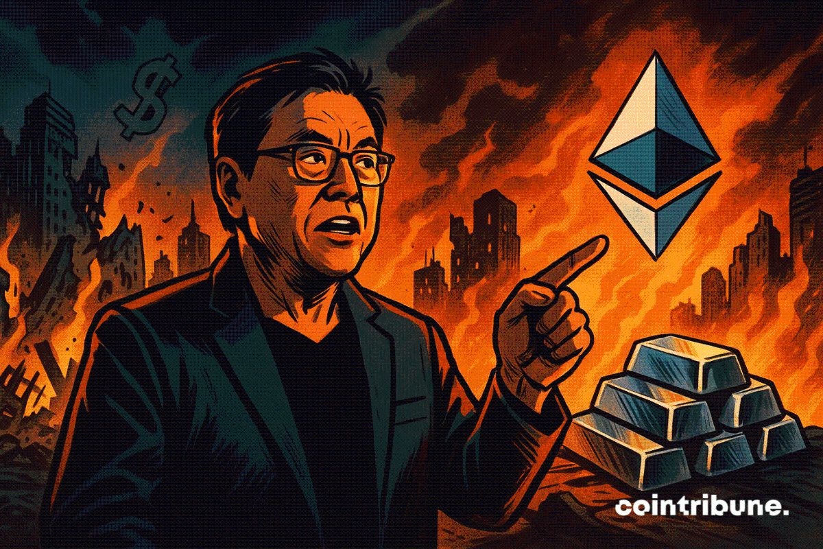Robert Kiyosaki Backs Ethereum and Silver as Safe Havens Amid U.S. Dollar Decline