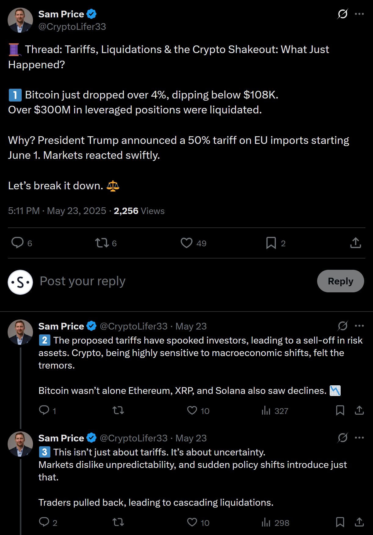 Latest U.S. Tariff Moves Briefly Stalling Crypto's Bullish Momentum image 2