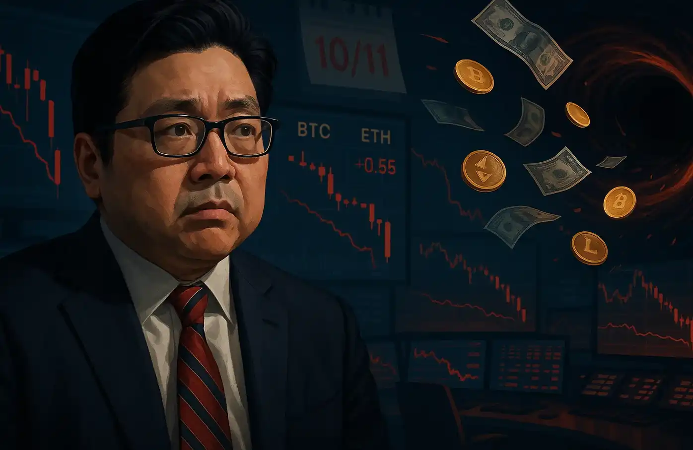 Tom Lee爆料：暴跌源自於1011流動性枯竭，做市商拋售填補「財務黑洞」