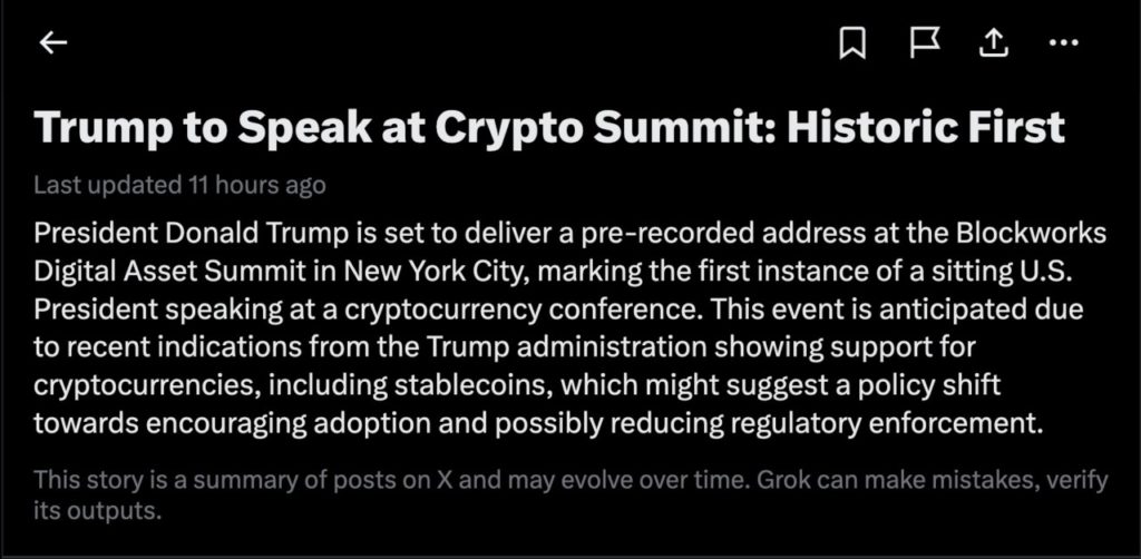 4 Koin Crypto Made in USA yang Diburu Investor Sebelum Pidato Donald Trump di Crypto Summit image 0