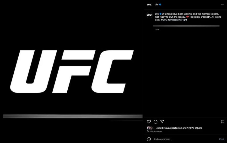 Les fraudeurs ont fait de la publicité pour la cryptomonnaie via le compte UFC image 0