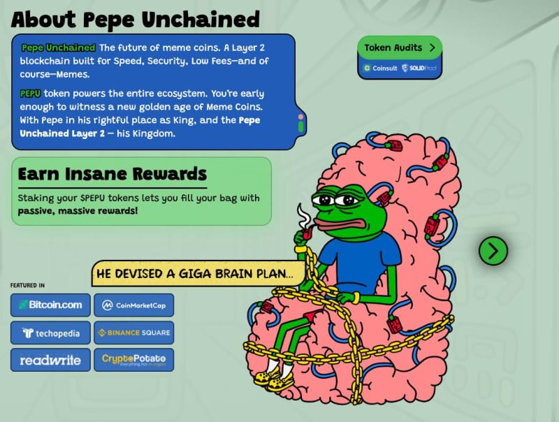 Layer-2 Meme Coin Pepe Unchained Raises $10M in Presale Event image 3